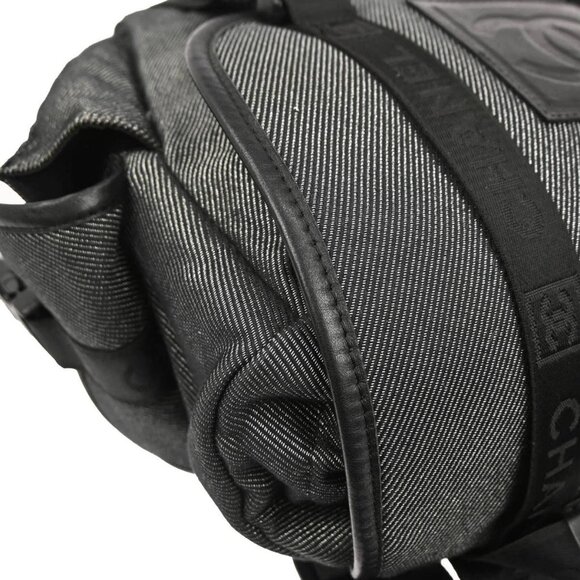 Chanel Black Silver Canvas Sport Line Backpack 126568 main image 10